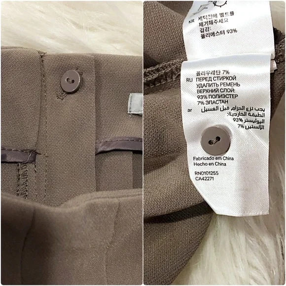 $10 CLEARANCE! H&M Taupe Circle A Line Pleat Midi Skirt - Picture 8 of 9